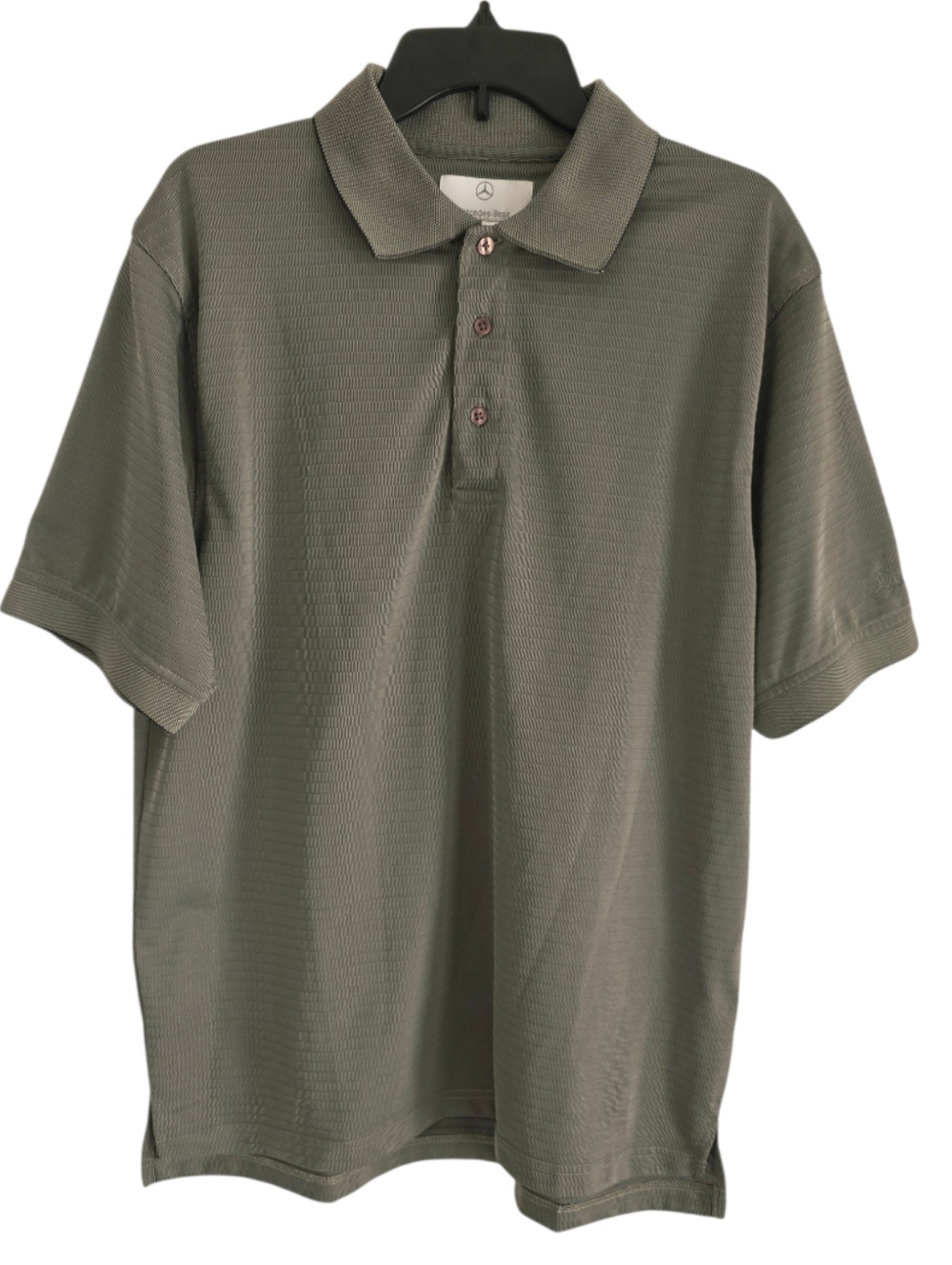 Mercedes Benz Men's Polo Shirt Olive Green Size Large